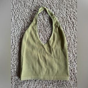 Urban Outfitters Olive Halter Top